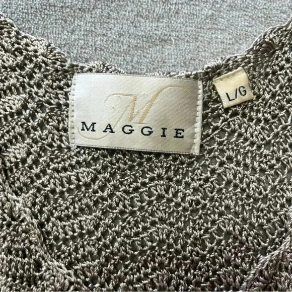 Maggie Metal Silver/Grey Crochet Tank Tank - Picture 5 of 10